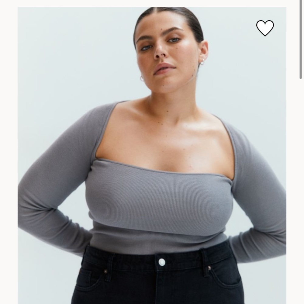 H&M Square Neck Crop Top